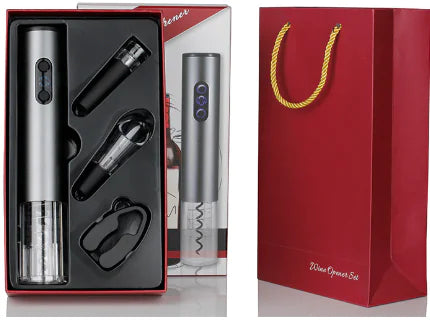 Electric Wine Opener - 4-Piece Gift Set