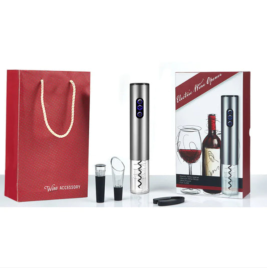 Electric Wine Opener - 4-Piece Gift Set