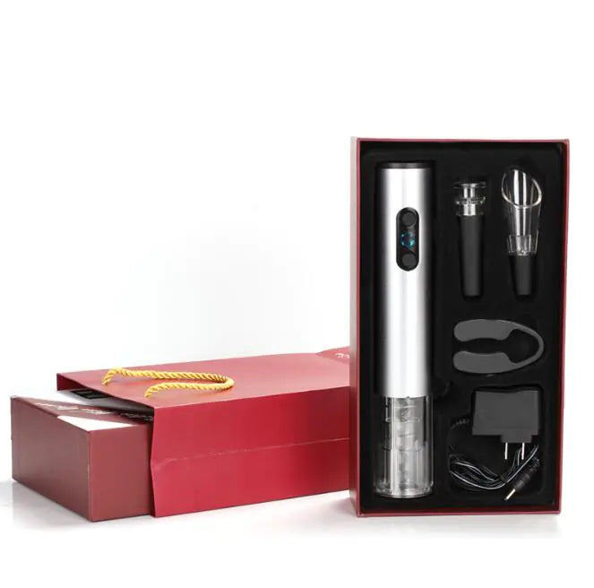 Electric Wine Opener - 4-Piece Gift Set
